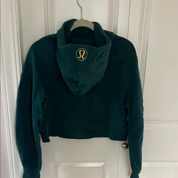 Lululemon Scuba Dark Green Half-Zip Pullover - Picture 3 of 5